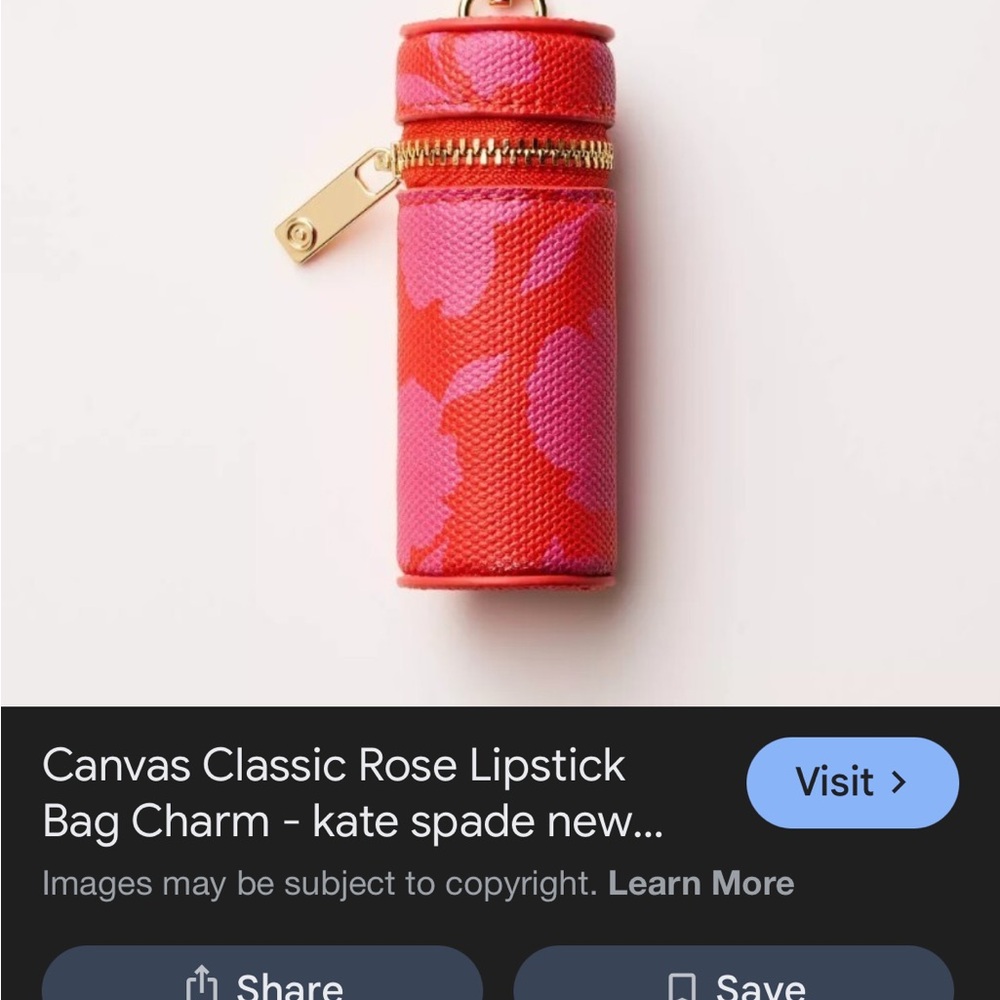 Kate Spade for Target Lipstick 💄 Zip Keychain Pouch